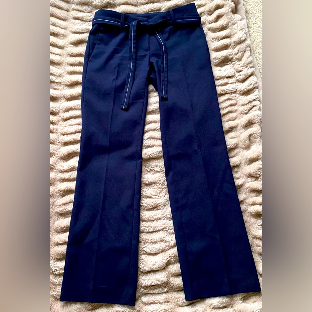 LOFT Straight-Leg Marisa Trousers in Forever Navy - 00P